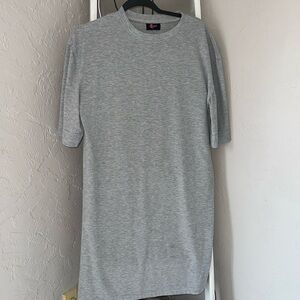 Gray ribbed Jersey Dress